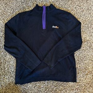 Fedex Collared Quarter Zipped Sweatshirt Stan Herman Pullover
